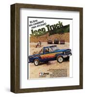 1980 Jeep Truck - Honcho-null-Framed Art Print