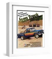 1980 Jeep Truck - Honcho-null-Framed Art Print