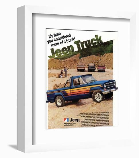 1980 Jeep Truck - Honcho-null-Framed Art Print