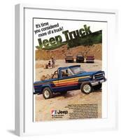 1980 Jeep Truck - Honcho-null-Framed Art Print