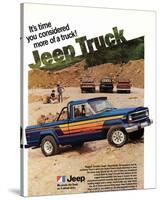 1980 Jeep Truck - Honcho-null-Stretched Canvas