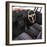 1980 MGB Roadster interior-null-Framed Photographic Print