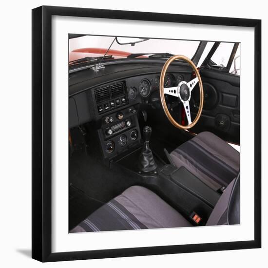 1980 MGB Roadster interior-null-Framed Photographic Print