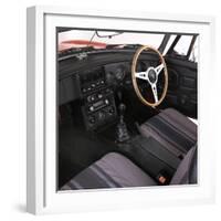 1980 MGB Roadster interior-null-Framed Photographic Print