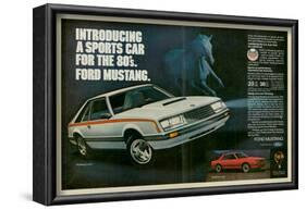 1980 Mustang '80S Sports Car-null-Framed Art Print