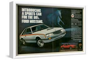 1980 Mustang '80S Sports Car-null-Framed Art Print