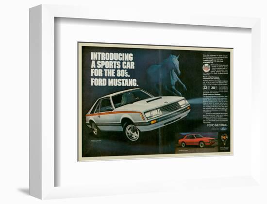 1980 Mustang '80S Sports Car-null-Framed Art Print