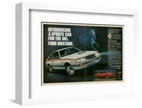 1980 Mustang '80S Sports Car-null-Framed Art Print