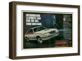 1980 Mustang '80S Sports Car-null-Framed Art Print