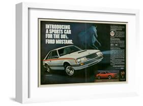 1980 Mustang '80S Sports Car-null-Framed Art Print