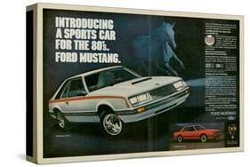 1980 Mustang '80S Sports Car-null-Stretched Canvas