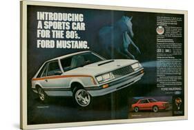 1980 Mustang '80S Sports Car-null-Stretched Canvas