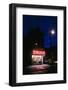 1980s 24 Hour Drug Store at Night Pink Neon Sign-null-Framed Photographic Print