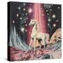 1980S Magical Horse Collage Art-Samantha Hearn-Stretched Canvas