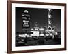 1980s Night Neon on the Strip for El Morocco La Concha Stardust Las Vegas,, Nevada-null-Framed Photographic Print