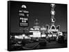 1980s Night Neon on the Strip for El Morocco La Concha Stardust Las Vegas,, Nevada-null-Framed Stretched Canvas