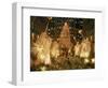 1980s ROCKEFELLER CENTER LIGHTED ANGELS AND CHRISTMAS TREE NEW YORK CITY NEW YORK USA-Panoramic Images-Framed Photographic Print