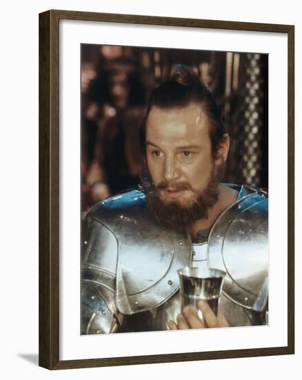 , 1981 --- British actor Liam Neeson as Gawain in the, 1981 film "Excalibur", directed by British d-null-Framed Photo