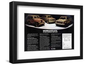 1981 Jeep Fleet-Workaholics-null-Framed Art Print