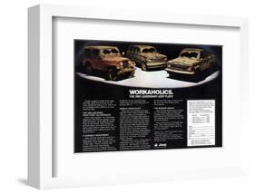 1981 Jeep Fleet-Workaholics-null-Framed Art Print