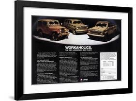 1981 Jeep Fleet-Workaholics-null-Framed Art Print