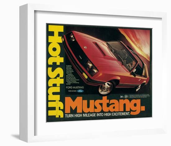 1981 Mustang - Hot Stuff-null-Framed Art Print