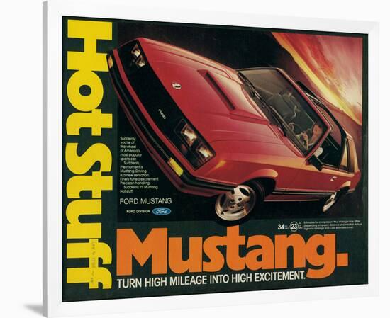 1981 Mustang - Hot Stuff-null-Framed Art Print