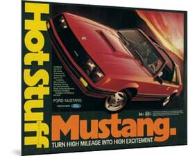 1981 Mustang - Hot Stuff-null-Mounted Art Print