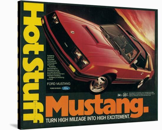 1981 Mustang - Hot Stuff-null-Stretched Canvas