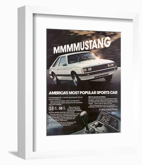 1981 Mustang - Most Popular-null-Framed Art Print