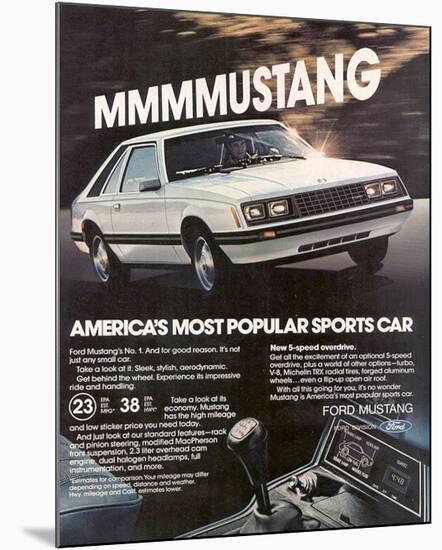 1981 Mustang - Most Popular-null-Mounted Art Print