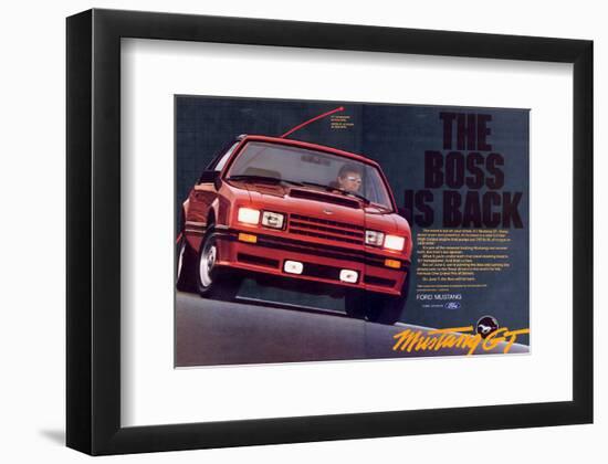 1982 Mustang GT - Boss is Back-null-Framed Art Print