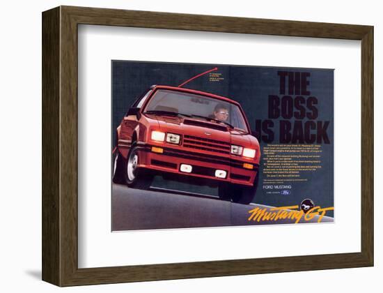 1982 Mustang GT - Boss is Back-null-Framed Art Print