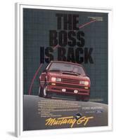 1982 Mustang the Boss is Back-null-Framed Premium Giclee Print