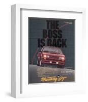 1982 Mustang the Boss is Back-null-Framed Art Print