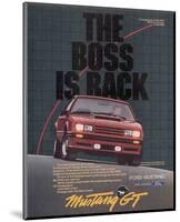 1982 Mustang the Boss is Back-null-Mounted Art Print