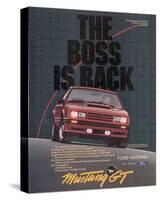 1982 Mustang the Boss is Back-null-Stretched Canvas