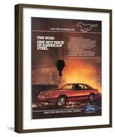 1983 Mustang American Steel-null-Framed Art Print