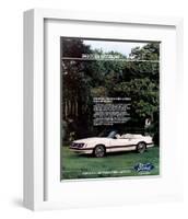 1983 Mustang More Convertible-null-Framed Art Print