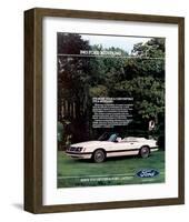 1983 Mustang More Convertible-null-Framed Art Print