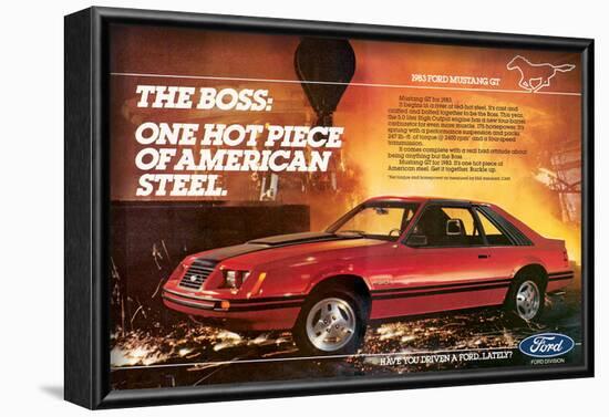 1983Mustang the Boss Hot Piece-null-Framed Art Print