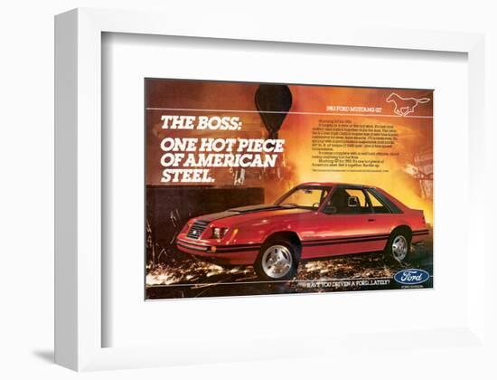 1983Mustang the Boss Hot Piece-null-Framed Art Print