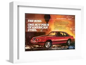 1983Mustang the Boss Hot Piece-null-Framed Art Print