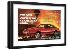 1983Mustang the Boss Hot Piece-null-Framed Art Print