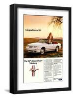 1984 Ford Mustang GT 20Th-null-Framed Art Print