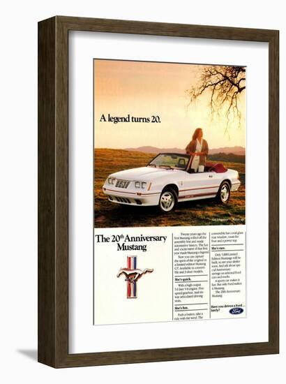 1984 Ford Mustang GT 20Th-null-Framed Art Print