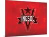 1984 INGSOC Big Brother Political  Flag Poster-null-Mounted Poster