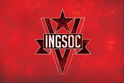 1984 Ingsoc Big Brother Political Flag Print Allposters Com