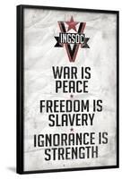 1984 INGSOC Big Brother Political Slogans Poster-null-Framed Poster