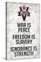 1984 INGSOC Big Brother Political Slogans Poster-null-Stretched Canvas